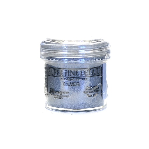 Ranger Basics Embossing Powder, Super Fine Silver 1oz Jar, 4/Pack (11277-Pk4)