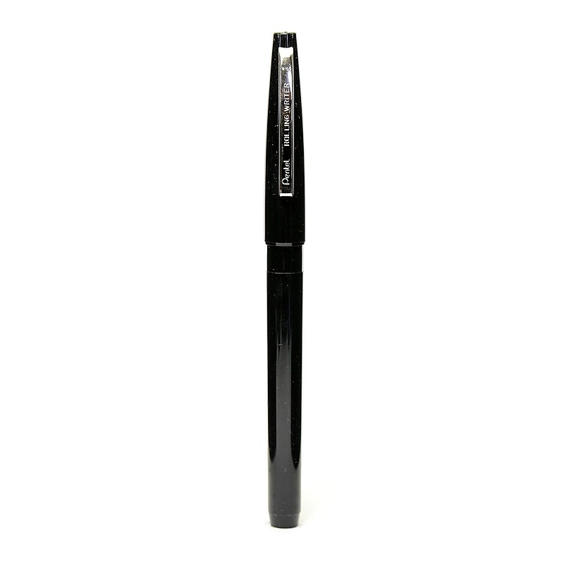 Pentel Rolling Writer Rollerball Pen, Medium Point, Black Ink, 12/Pack (R100-A) image 1