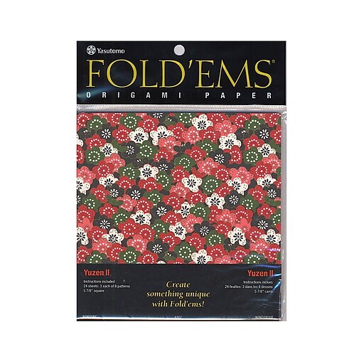 Yasutomo Fold'Ems Origami Paper Yuzen Ii: 8 Patterns 5 7/8 In