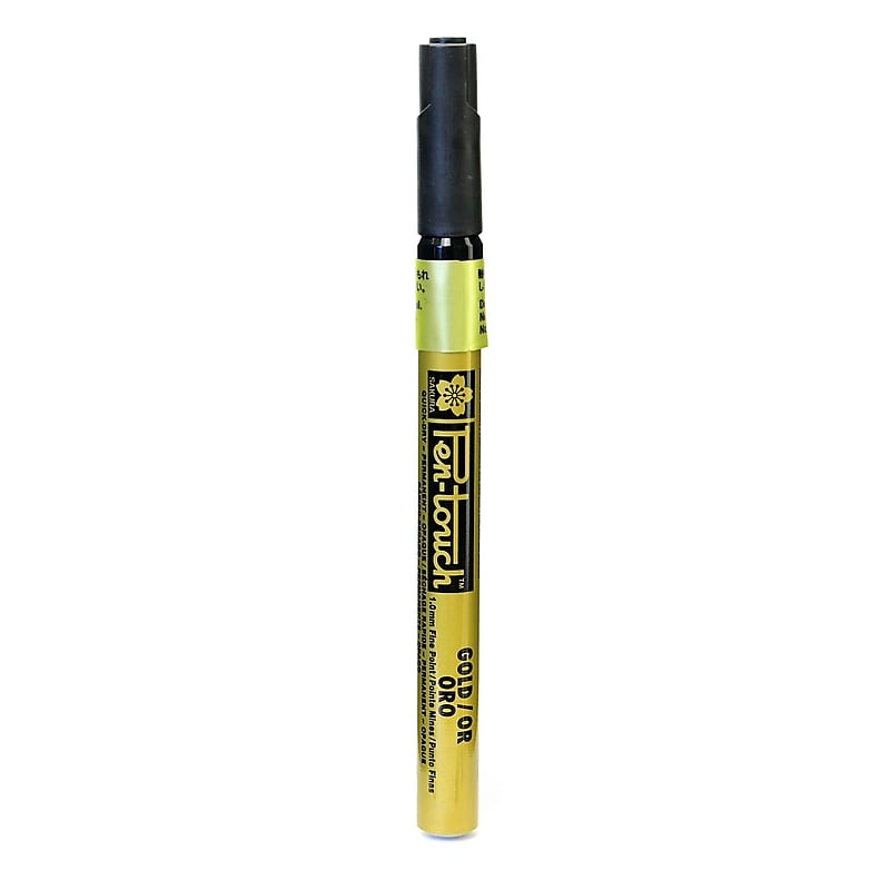 Sakura Pen-Touch Marker 1.0 Mm Fine Gold [Pack Of 4] image 1