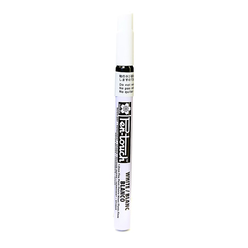 Sakura Pen-Touch Marker 1.0 Mm Fine White [Pack Of 4] image 1