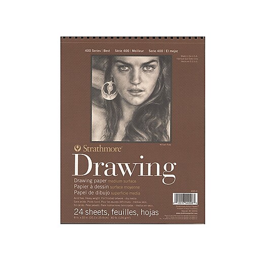 Strathmore 8 x 10 Medium Surface Wire Bound Drawing Pad
