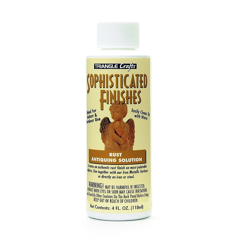Triangle Coatings Sophisticated Finishes Antiquing Solutions Instant Rust 4 Oz. [Pack Of 2] image 1