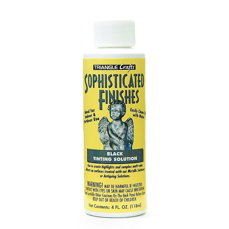 Triangle Coatings Sophisticated Finishes Antiquing Solutions Black Tint 4 Oz. [Pack Of 2] image 1