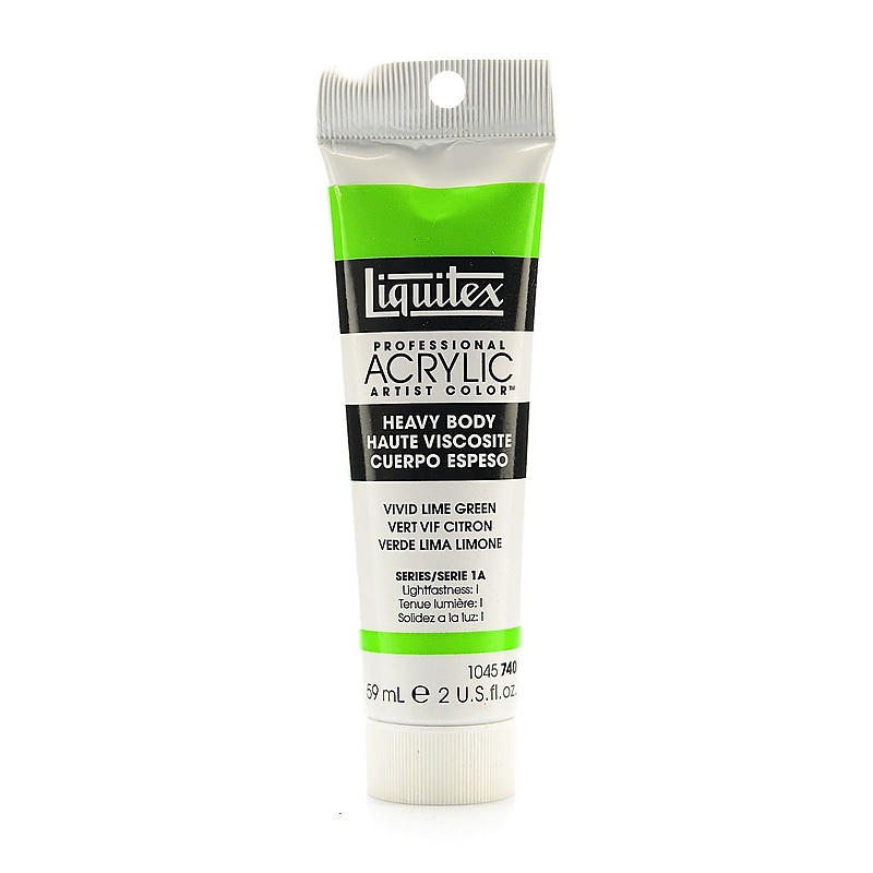Liquitex Heavy Body Professional Artist Vivid Lime Green Acrylic Colors, 2Oz, 3/Pack (11622-Pk3) image 1
