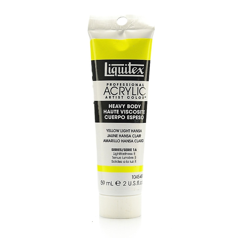 Liquitex Heavy Body Professional Artist Acrylic Colors Yellow Light Hansa 2 Oz. 3Pk (11711-Pk3) image 1