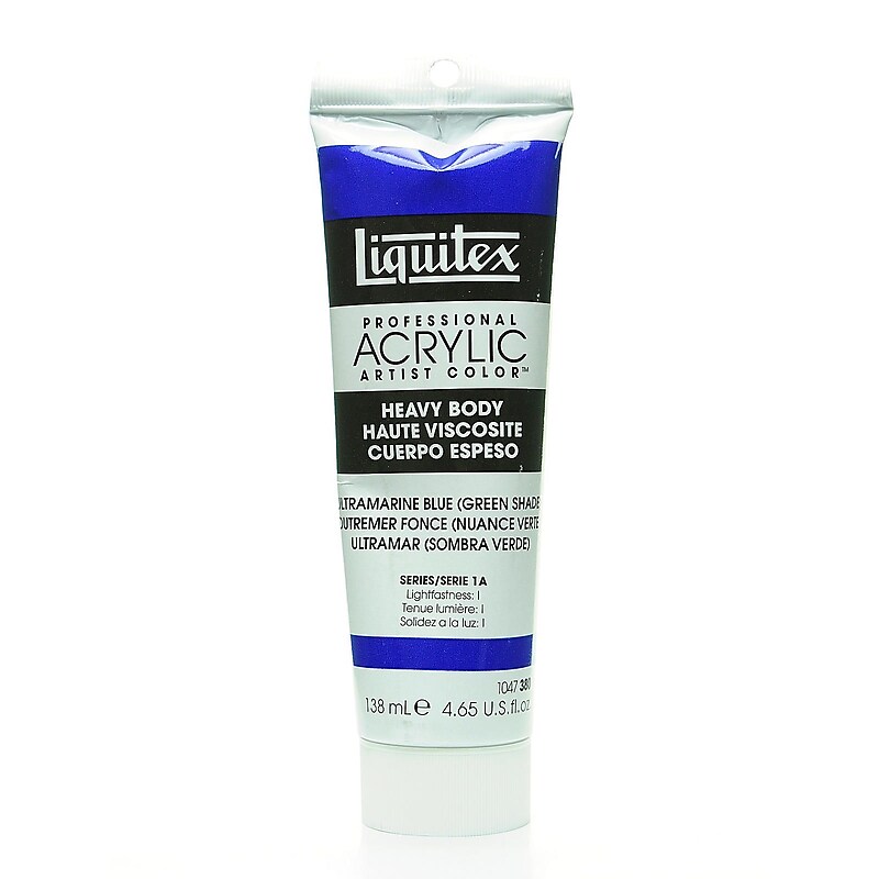 Liquitex Heavy Body Professional Artist Acrylic Colors Ultramarine Blue (Green Shade) 4.65 Oz. image 1