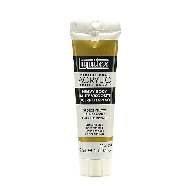 Liquitex Heavy Body Professional Artist Acrylic Colors Bronze Yellow 2 Oz. Pack Of 3 (16897-Pk3) image 1