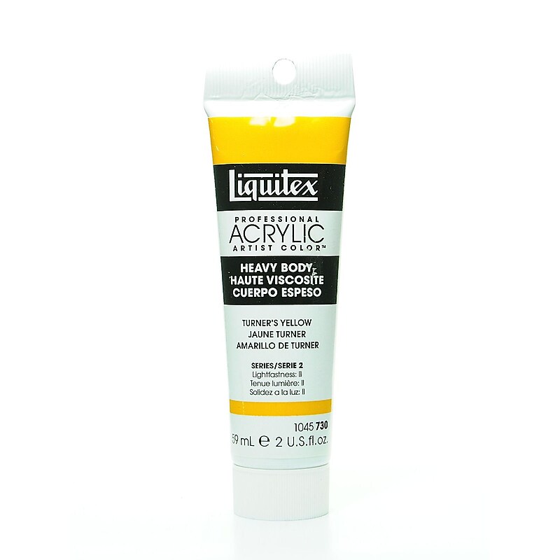 Liquitex Heavy Body Professional Artist Acrylic Colors, Turner's Yellow, 2Oz, 2/Pack (24313-Pk2) image 1