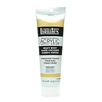 Liquitex Heavy Body Professional Artist Acrylic Colors Unbleached Titanium White 4.65 Oz.