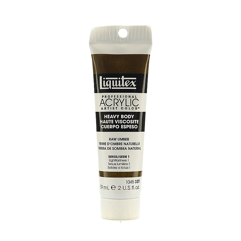 Liquitex Heavy Body Professional Artist Acrylic Colors Raw Umber 2 Oz. [Pack Of 3] image 1