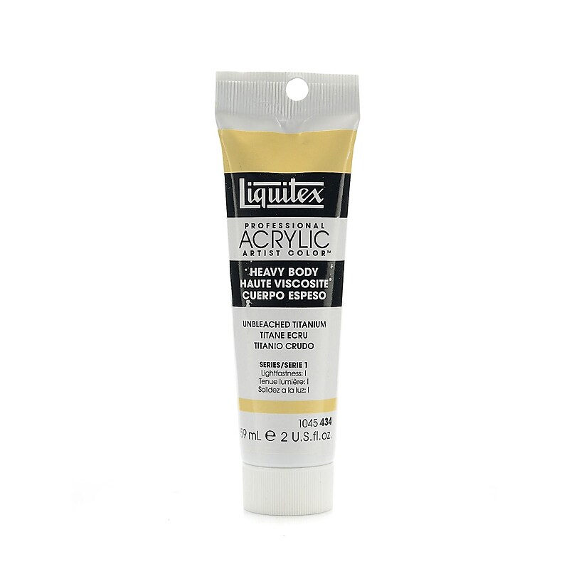 Liquitex Heavy Body Professional Artist Acrylic Colors Unbleached Titanium White 2 Oz. [Pack Of 3] image 1