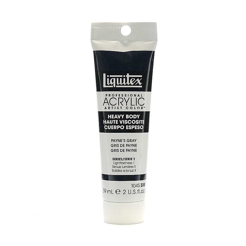 Liquitex Heavy Body Professional Artist Acrylic Colors Payne's Gray 2 Oz. [Pack Of 3] image 1