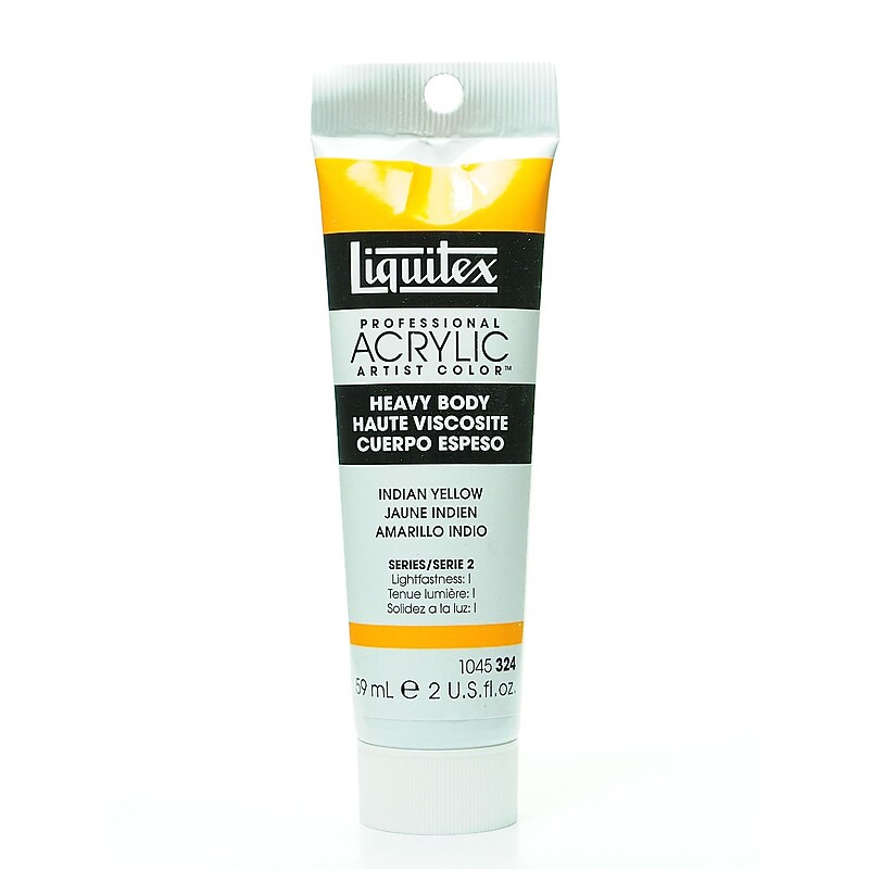 Liquitex Heavy Body Professional Artist Acrylic Colors Indian Yellow 2 Oz. [Pack Of 2] image 1