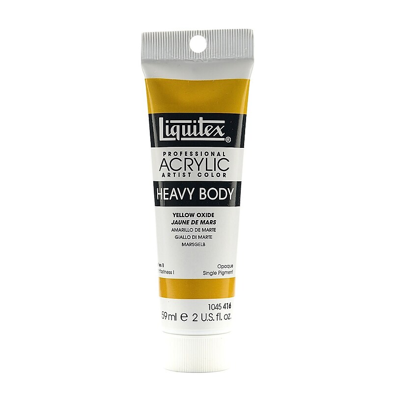 Liquitex Heavy Body Professional Artist Acrylic Colors Yellow Oxide 2 Oz. [Pack Of 3] image 1