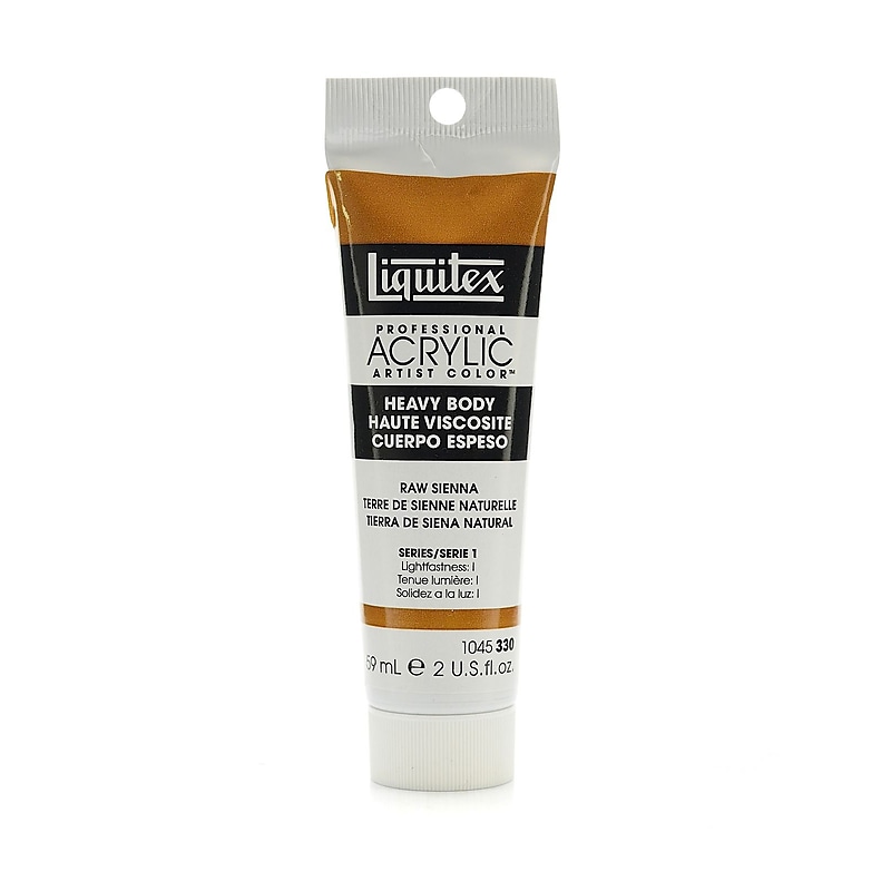 Liquitex Heavy Body Professional Artist Acrylic Colors Raw Sienna 2 Oz. [Pack Of 3] image 1
