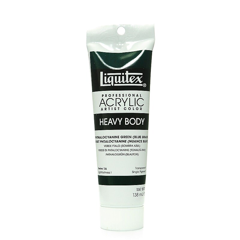 Liquitex Heavy Body Professional Artist Acrylic Colors Phthalo Green (Blue Shade) 4.65 Oz. image 1