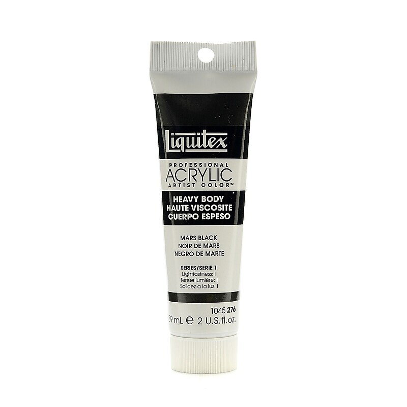 Liquitex Heavy Body Professional Artist Acrylic Colors Mars Black 2 Oz. [Pack Of 3] image 1