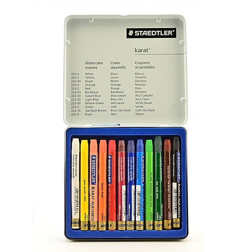 Staedtler Karat Watercolor Crayon Sets Set Of 12 Staples