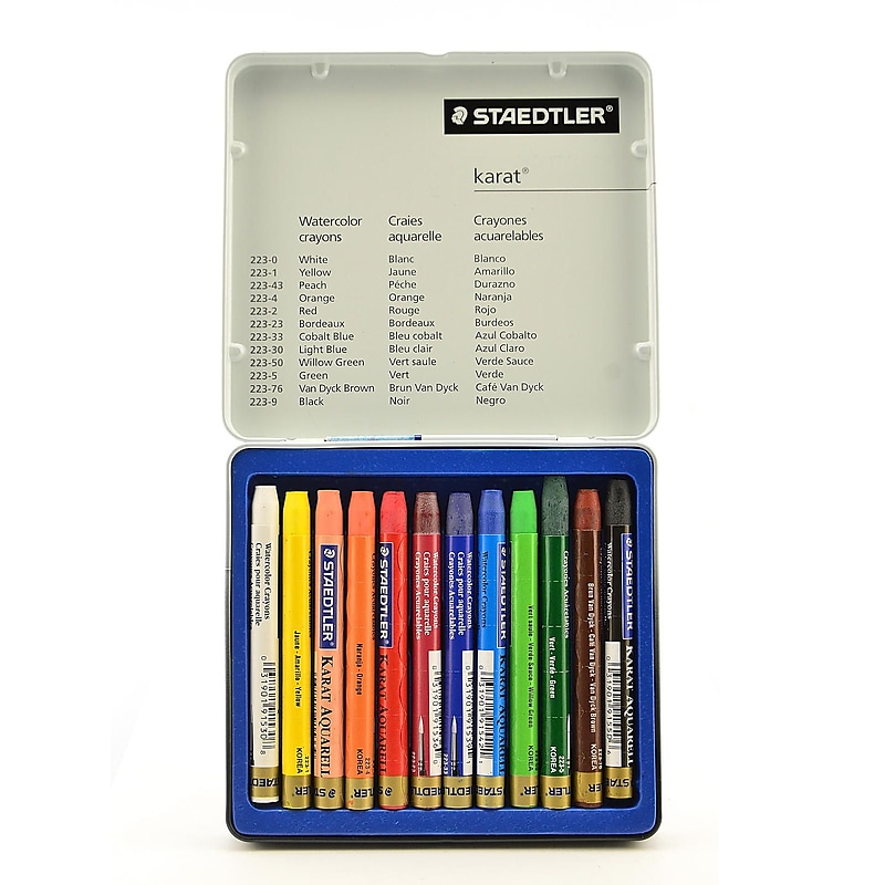 Staedtler Karat Watercolor Crayon Sets Set Of 12 image 1