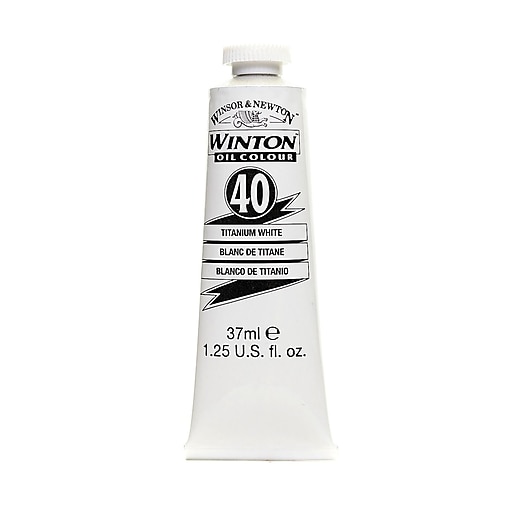 Winsor & Newton Winton Oil Colours 37 ml Titanium White 40 [Pack of 3 ]