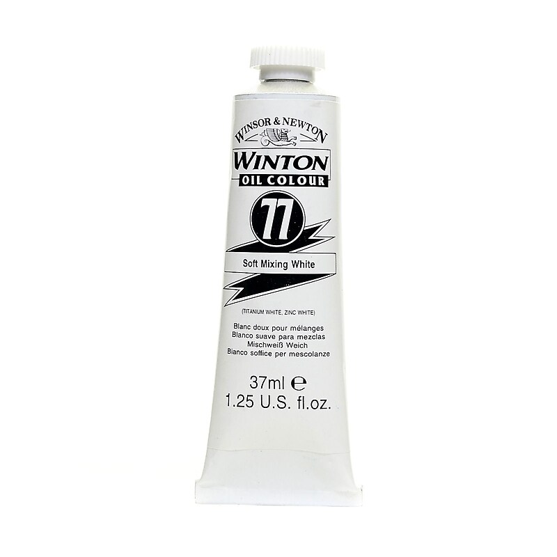Winsor And Newton Winton Oil Colours 37 Ml Soft Mixing White 77 [Pack Of 3] image 1
