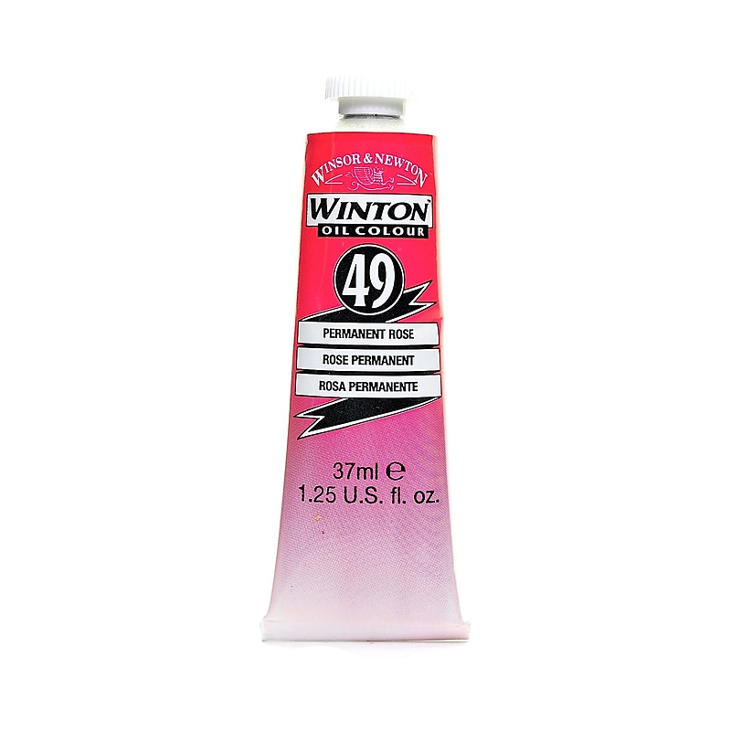 Winsor  And  Newton Winton Oil Colours 37 Ml Permanent Rose 49 [Pack Of 3] image 1