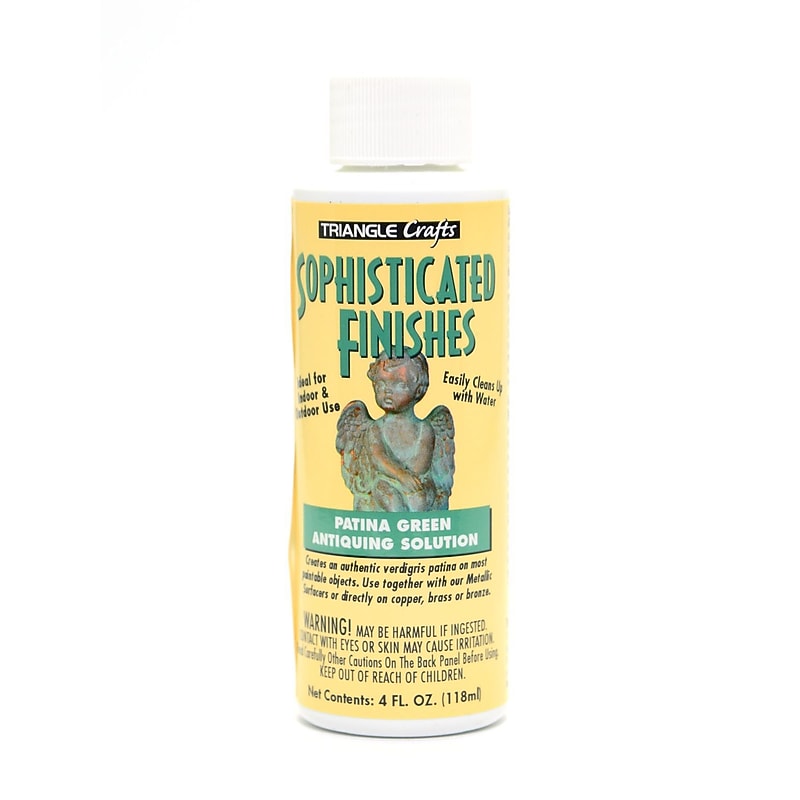 Triangle Coatings Sophisticated Finishes Patina Green Antiquing Solution 4 Oz. [Pack Of 2] image 1