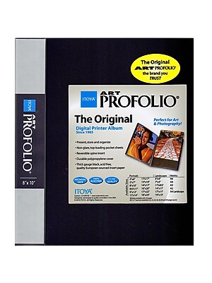 Cartellina Per Disegni E Fotografie Itoya Original Art Profolio Storage/Display Book, 24 Custodie, 35,5 X 43,2 Cm, Nero (IA-12-14 Porta Disegni