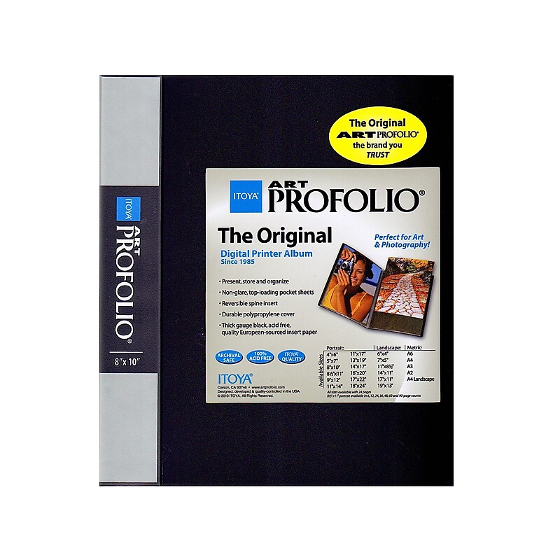 Itoya Art Profolio Storage/Display Book 8 In. X 10 In. 24 [Pack Of 2] image 1