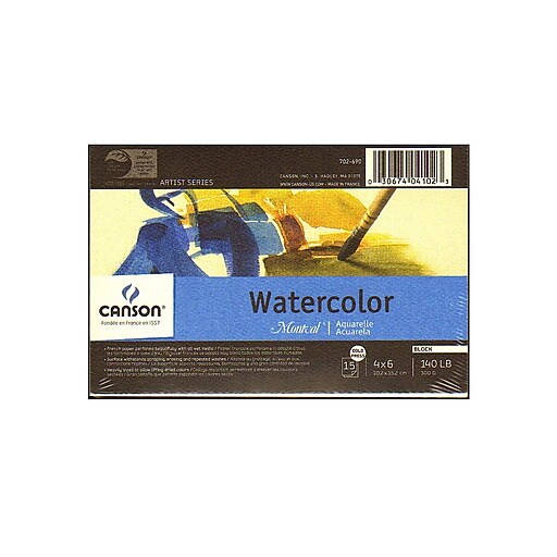 Canson Artist Series Montval Watercolor Blocks, Blocks, 15 Sheets