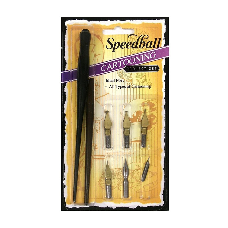 Speedball Cartooning Pen Set of 6 [Pack of 2] image 1