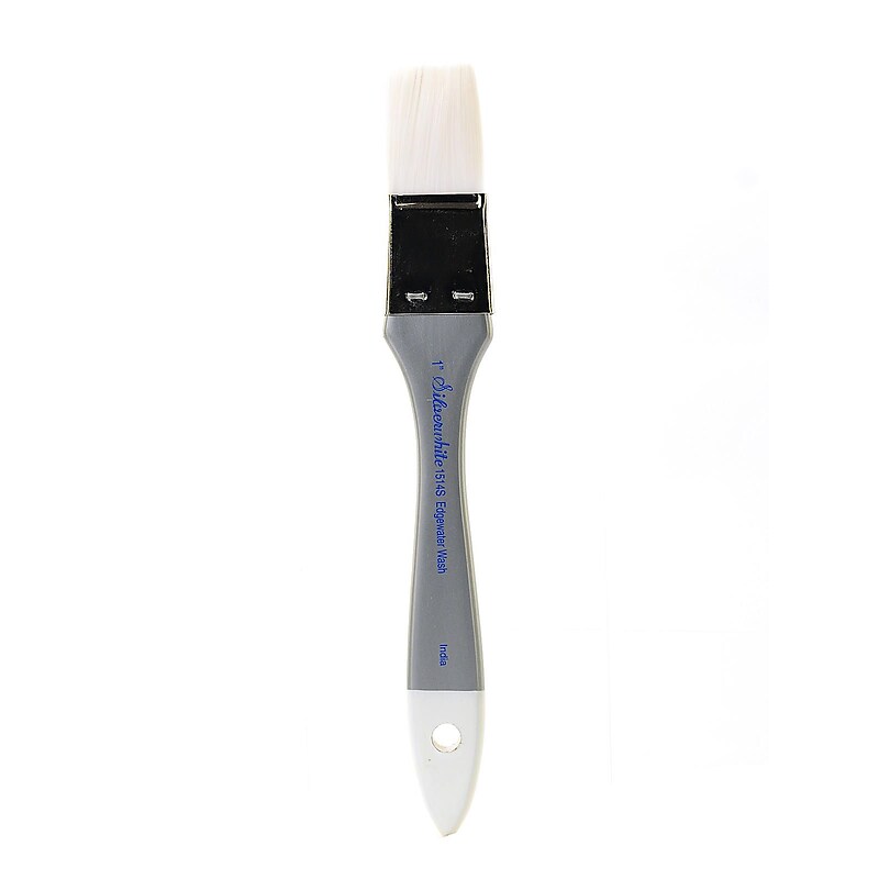 Silver Brush Silverwhite Series Synthetic Brushes Long Handle 1 In. Wash image 1
