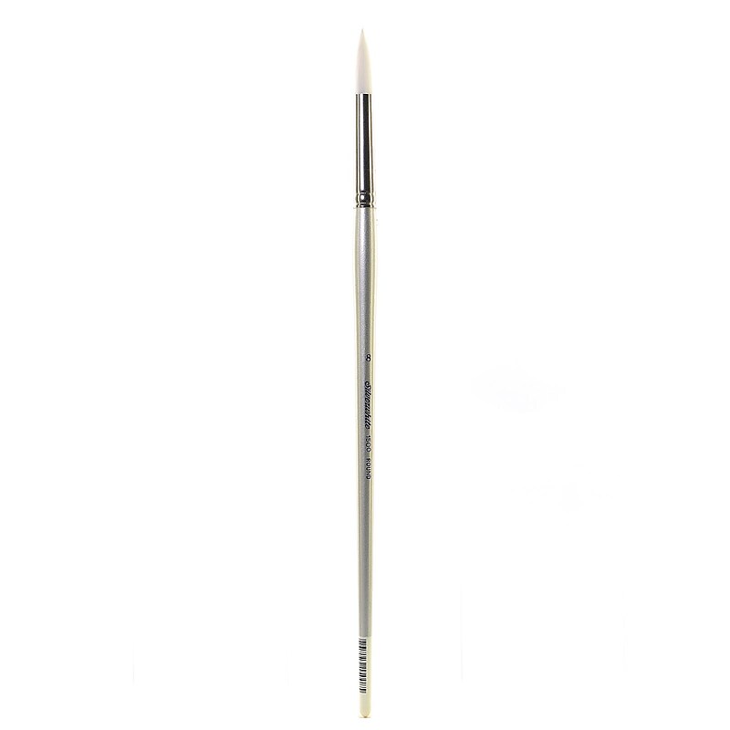Silver Brush Silverwhite Series Synthetic Brushes Long Handle 8 Round image 1