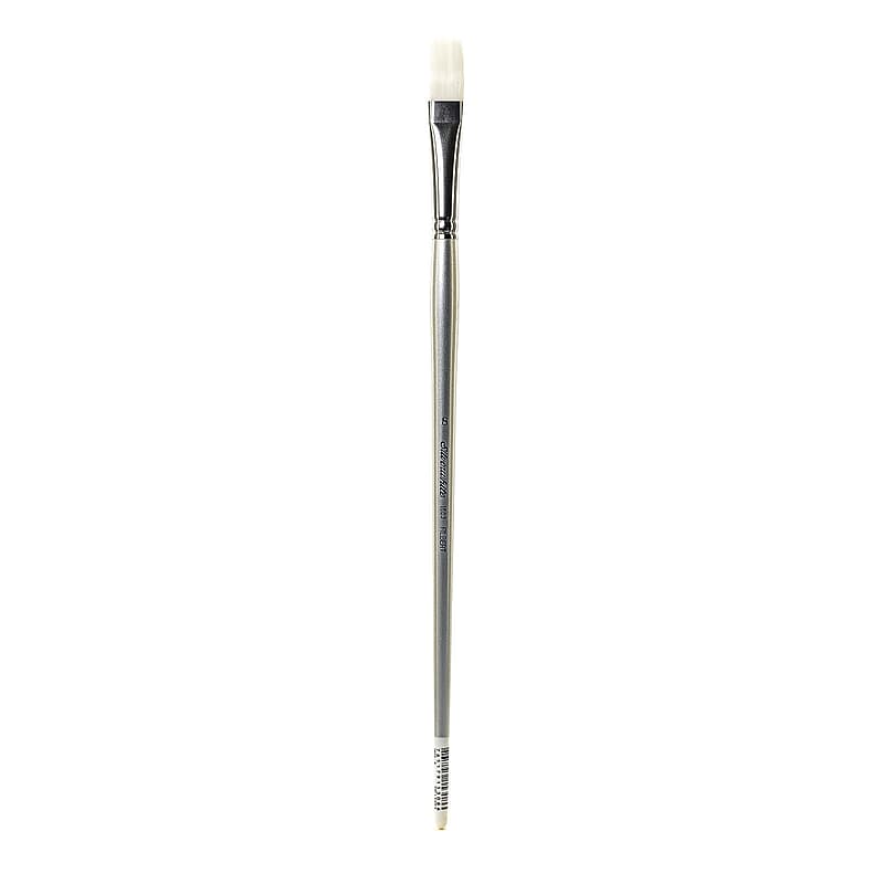 Silver Brush Silverwhite Series Synthetic Brushes Long Handle 8 Filbert image 1