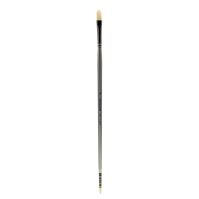 Silver Brush Silverwhite Series Synthetic Brushes Long Handle 4 Filbert image 1