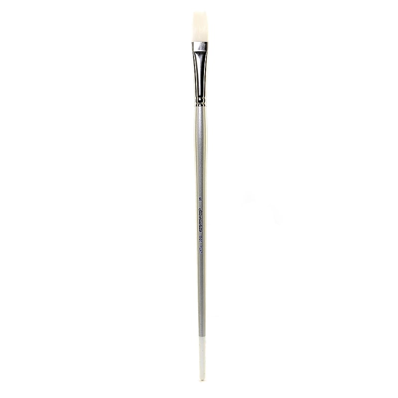 Silver Brush Silverwhite Series Synthetic Brushes Long Handle 8 Flat image 1