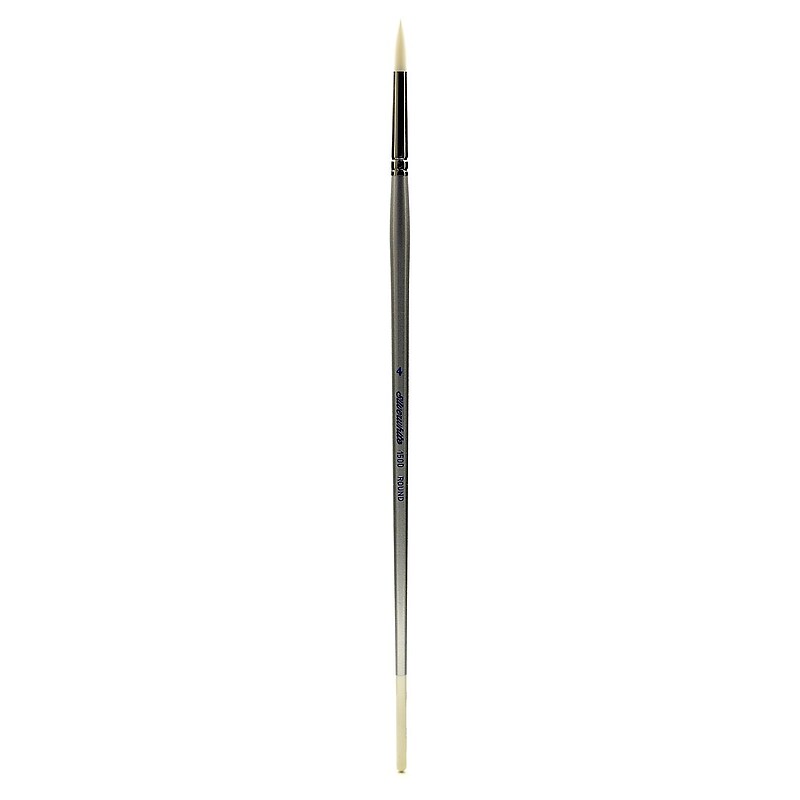 Silver Brush Silverwhite Series Synthetic Brushes Long Handle 4 Round image 1