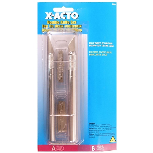 XActo 38242Pk2 Double Knife Set, 2/Pack Staples