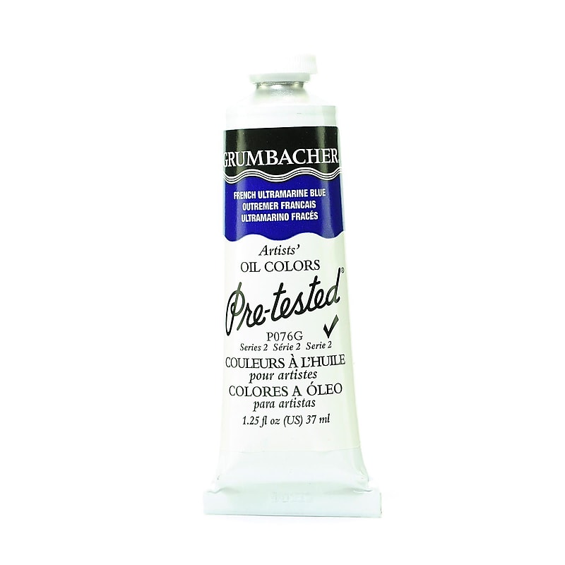 Grumbacher Pre-Tested Artists Oil Colors French Ultramarine Blue P076 1.25 Oz. image 1