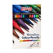 Koh-I-Noor Progresso Woodless Colour Pencils Assorted Set Of 24 [Pack Of 2]