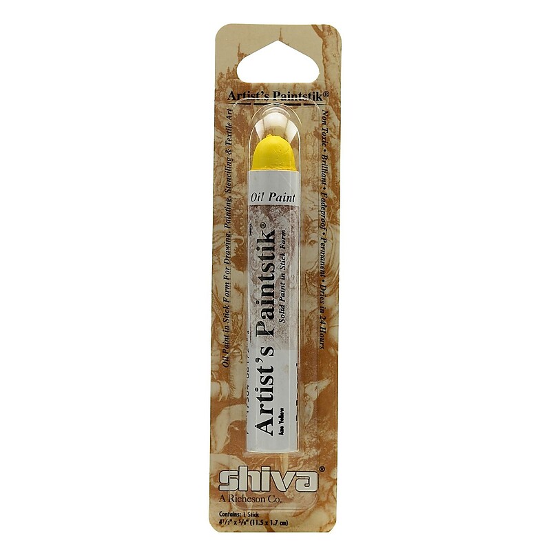 Shiva Artist's Paintstik Oil Colors Azo Yellow [Pack Of 3] image 1
