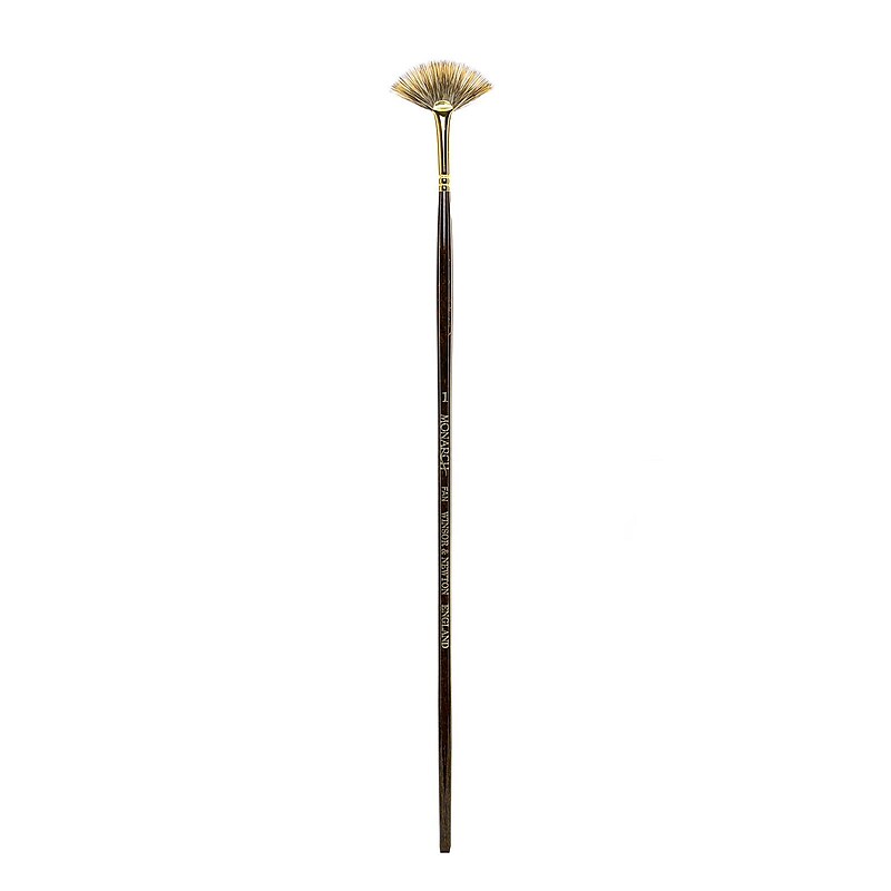 Winsor And Newton Monarch Brushes 1 Fan Long Handle image 1