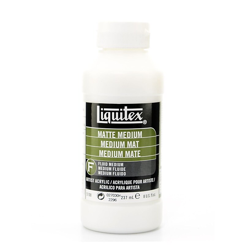 Liquitex Acrylic Paint Matte Paint Medium 8 Oz. image 1