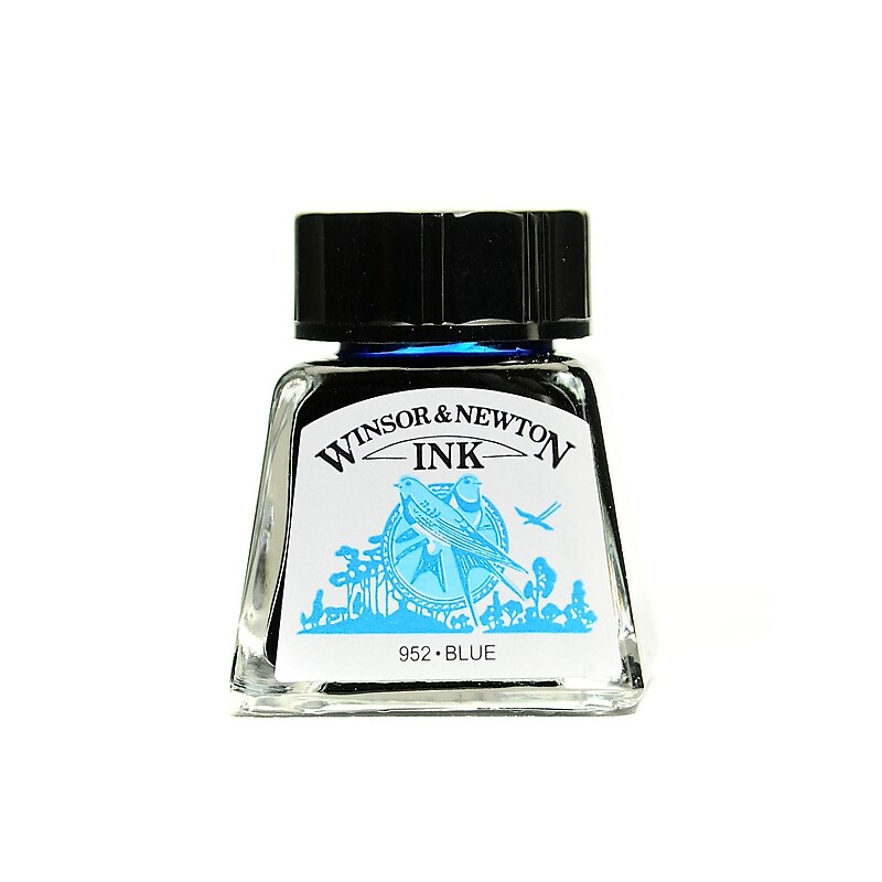 Winsor and Newton Drawing Inks blue 14 ml 32 [Pack of 4] image 1