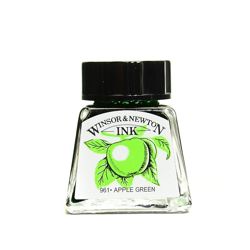 Winsor and Newton Drawing Inks apple green 14 ml 11 [Pack of 4] image 1