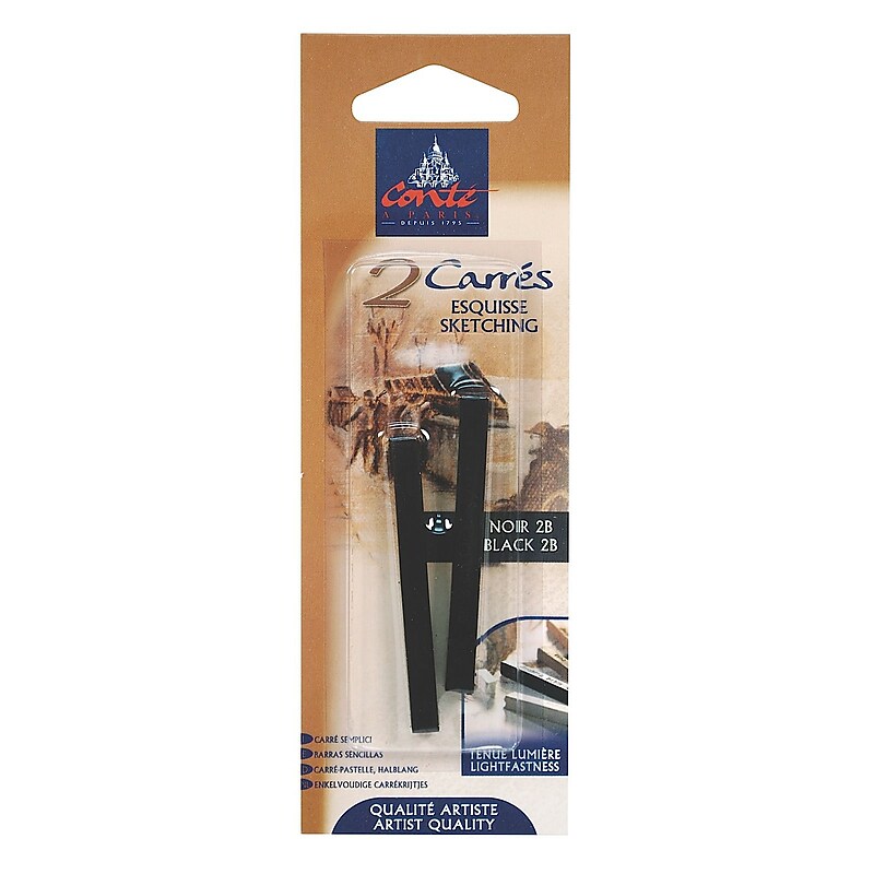 Conte Crayons Black 2B Pack Of 2 [Pack Of 4] image 1