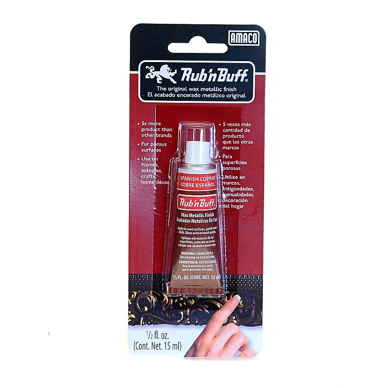 Rub 'N Buff The Original Wax Metallic Finish Spanish Copper [Pack Of 3] image 1