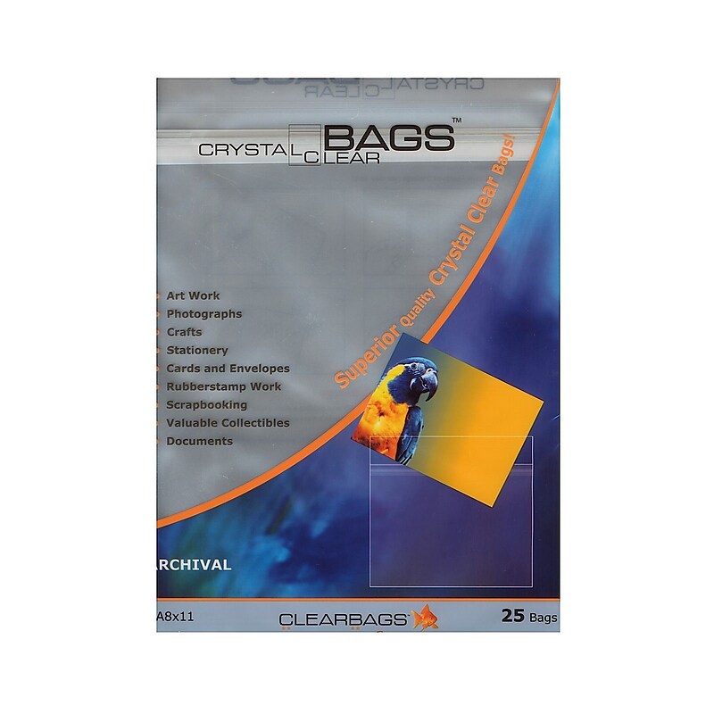 Clearbags Photography and Art Bags, 8-1/2" x 11", 25/Box, 3/Pack (17374-Pk3) image 1