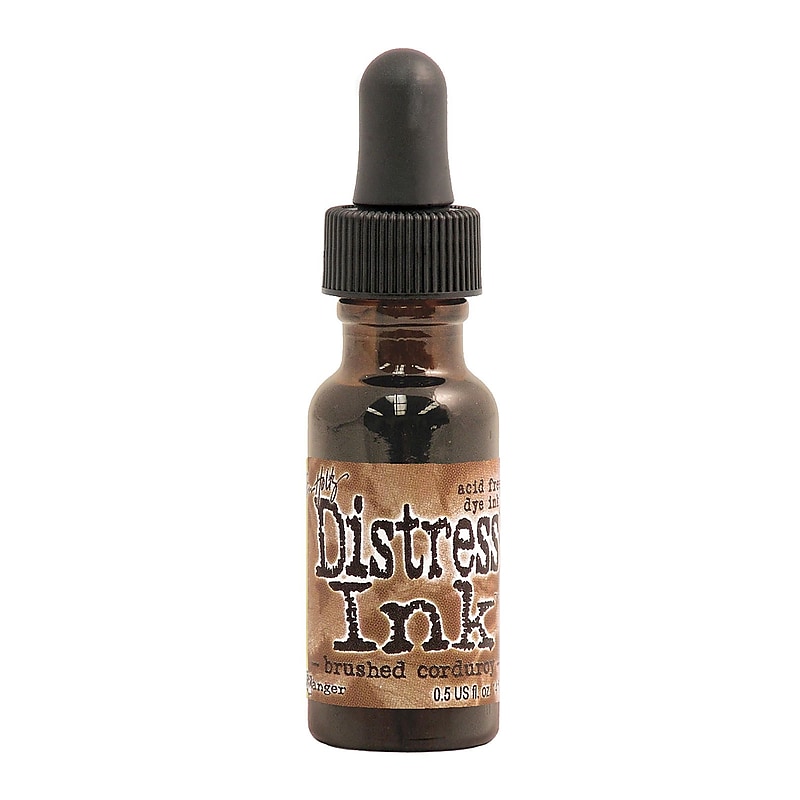 Ranger Tim Holtz Distress Ink Reinker Bottle, Brushed Corduroy, 3/Pack (36457-PK3) image 1